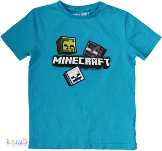 Next Minecraft kék póló 9év 4-Hibátlan