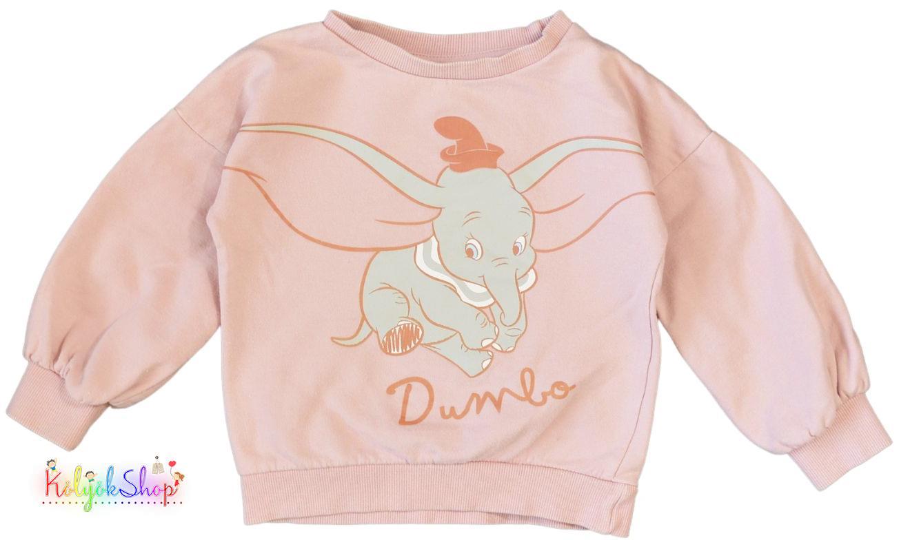 Tu Dumbo rózsazsín pulóver 2-3év 4-Hibátlan(halvány folt)