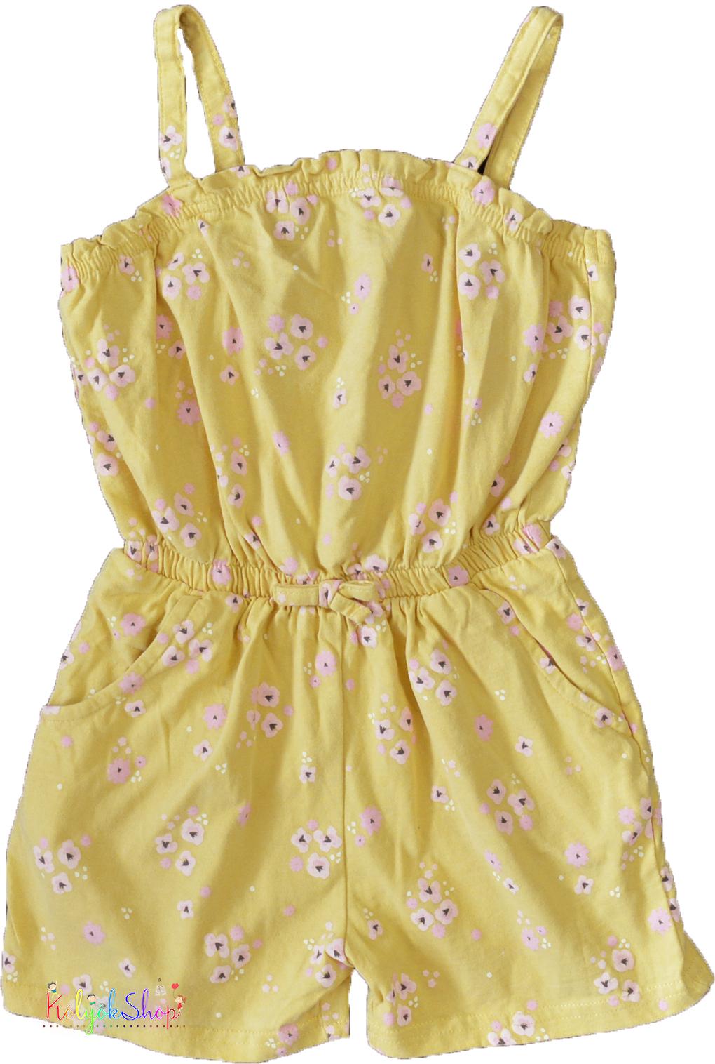 Nutmeg virág mintás mustár playsuit 4-5év 4-Hibátlan