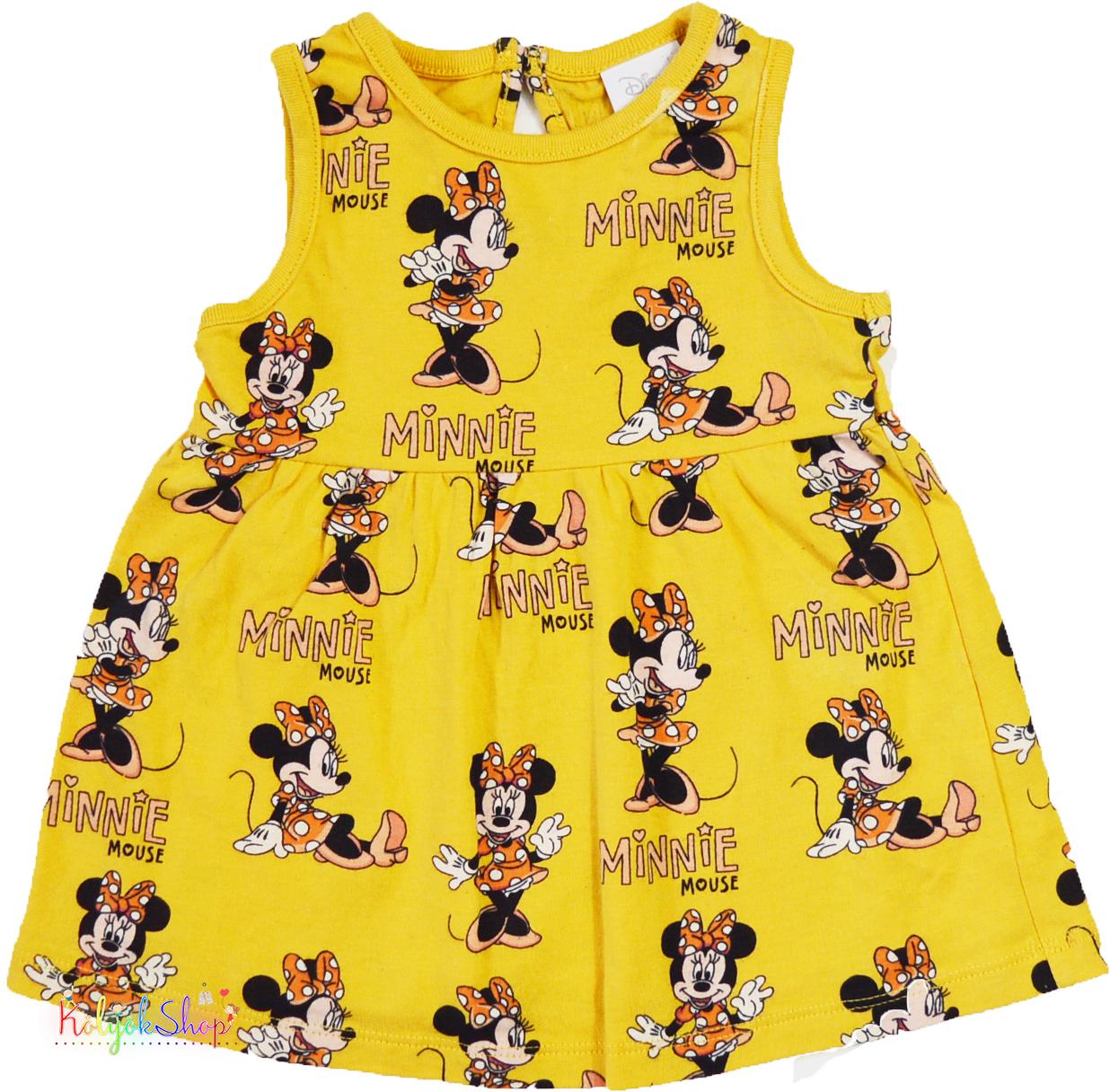 F&F Minnie mustár ruha 62 5-Újszerű