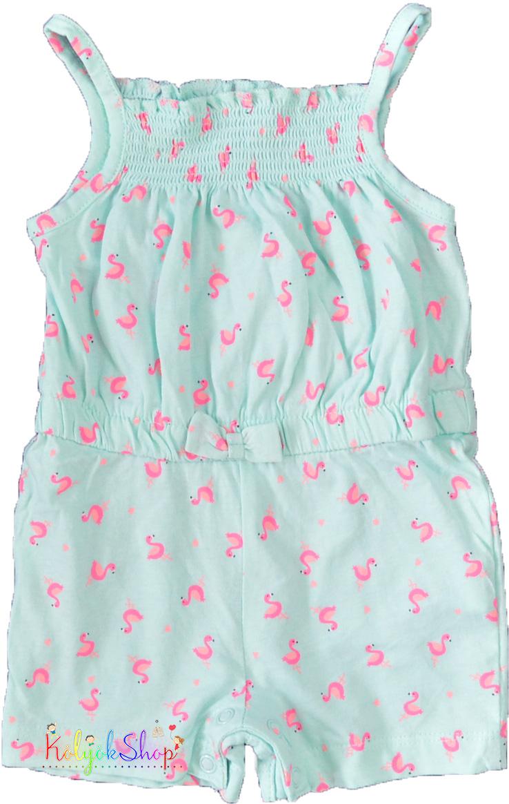 Primark flamingo mintás világoskék napozó 62 5-Újszerű
