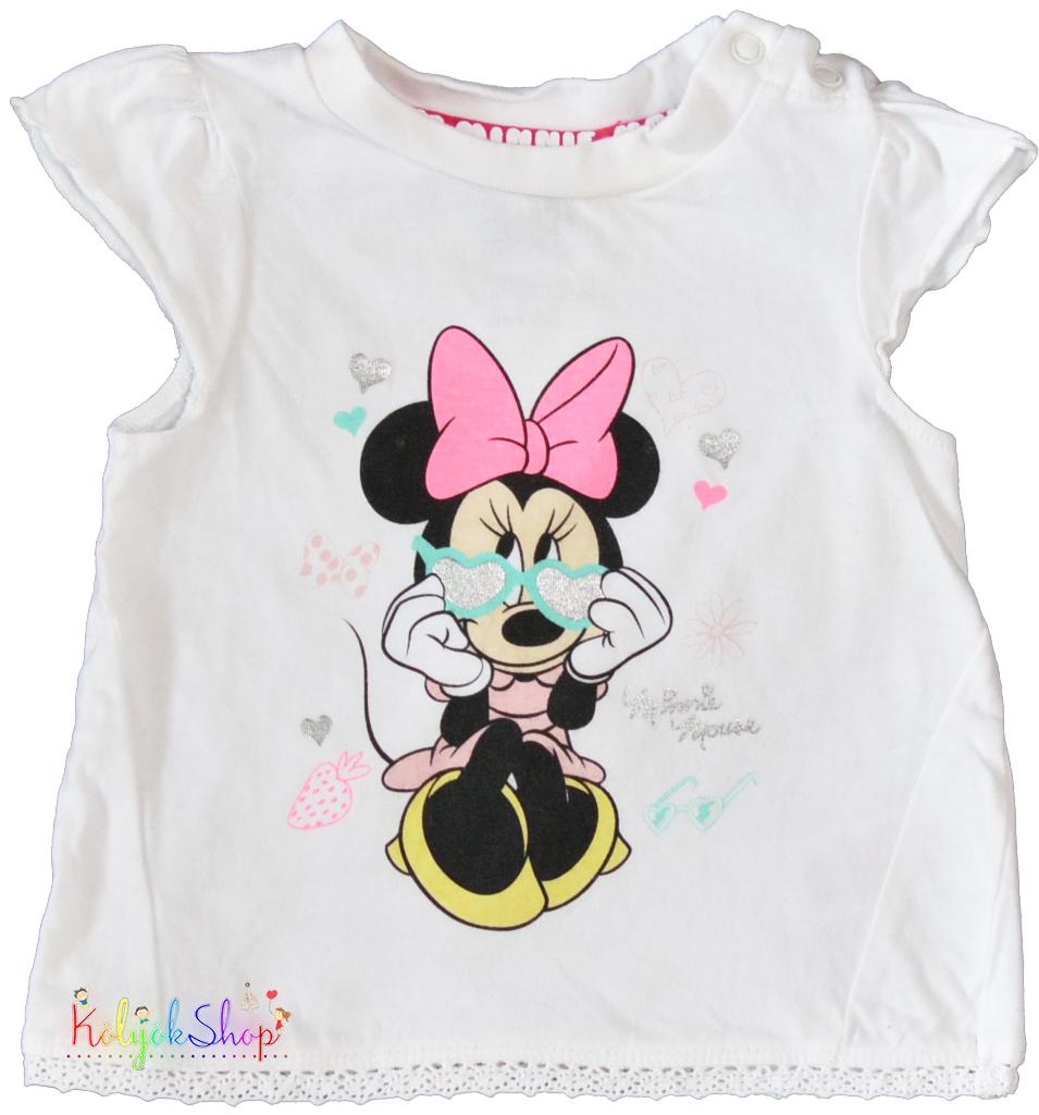 Disney Minnie fehér felső 68 5-Újszerű