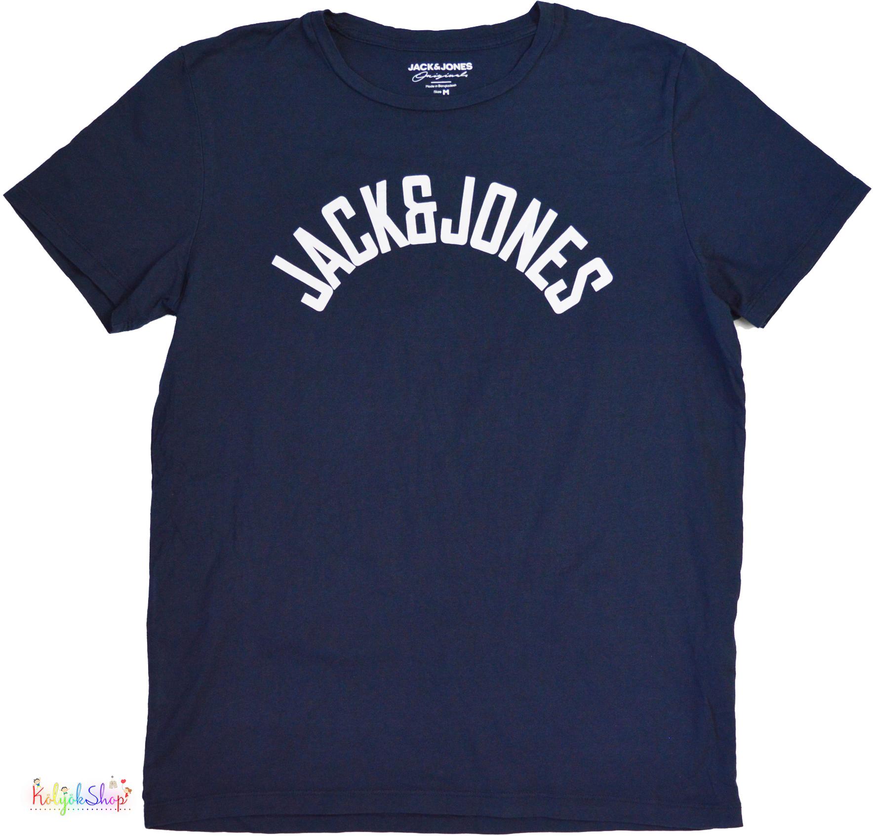 Jack&Jones sötétkék póló M 5-Újszerű