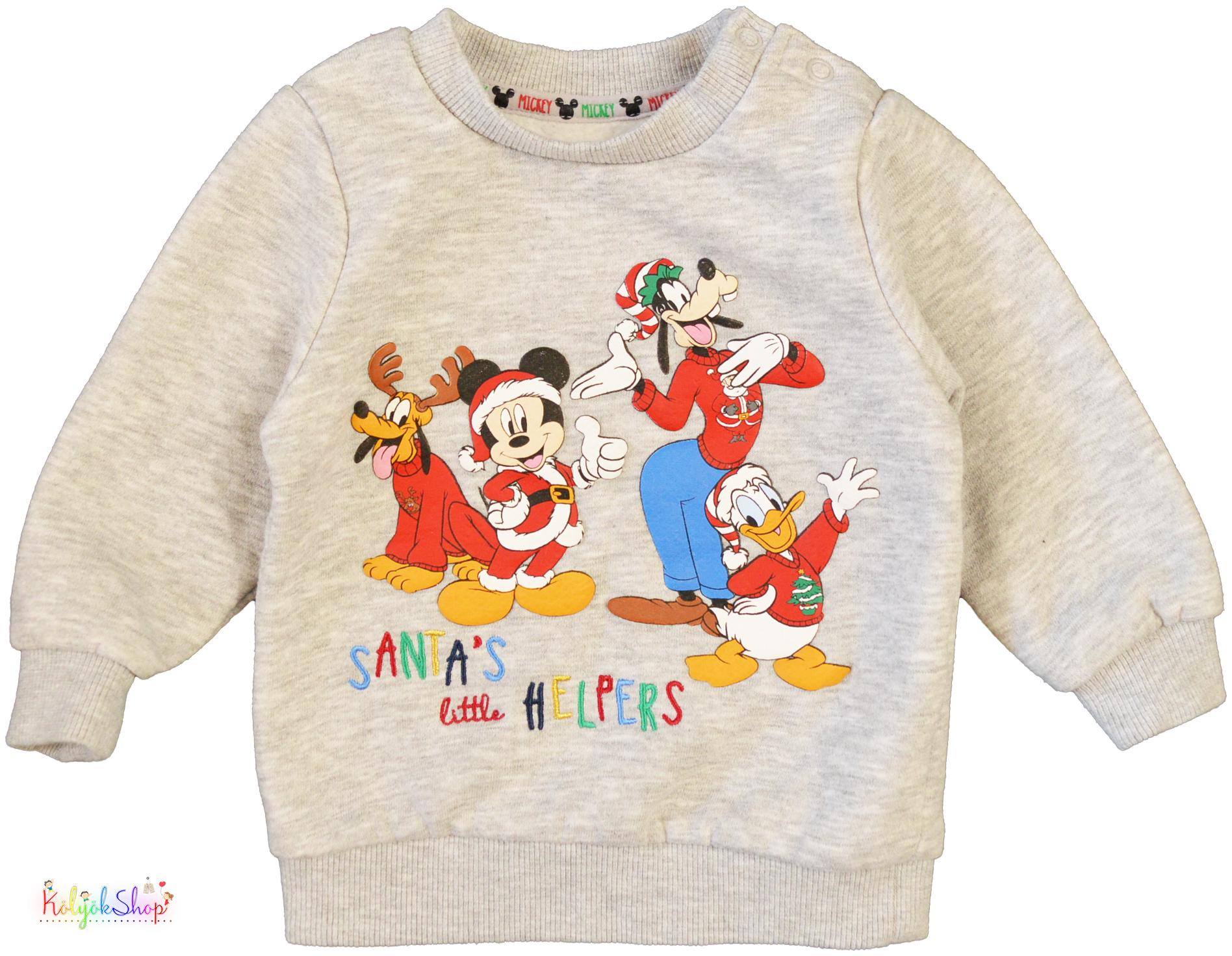 Primark Mickey szürke pulóver 74 5-Újszerű