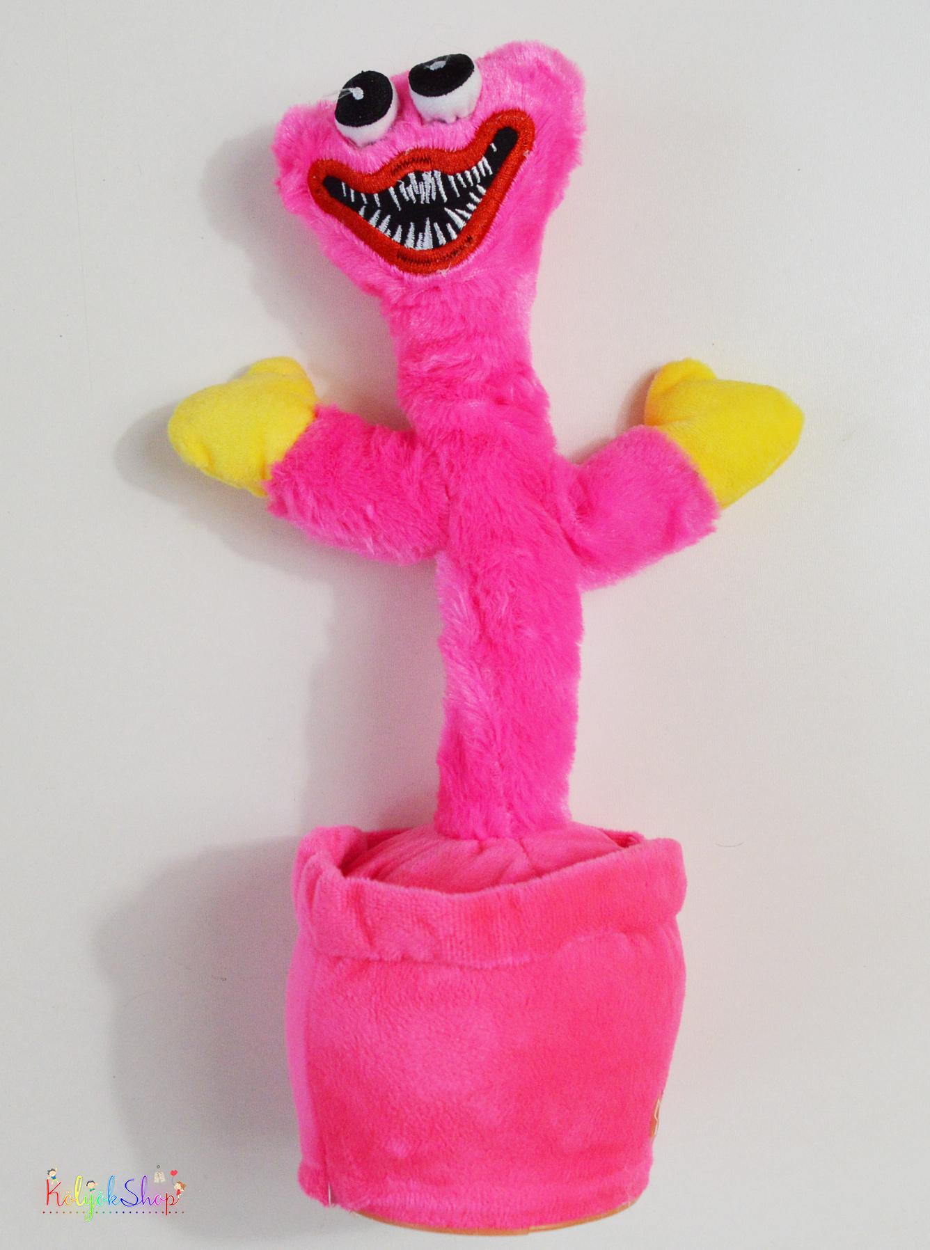 Huggy Wuggy  rózsaszín táncoló, zenélő kaktusz 30cm 4-Hibátlan