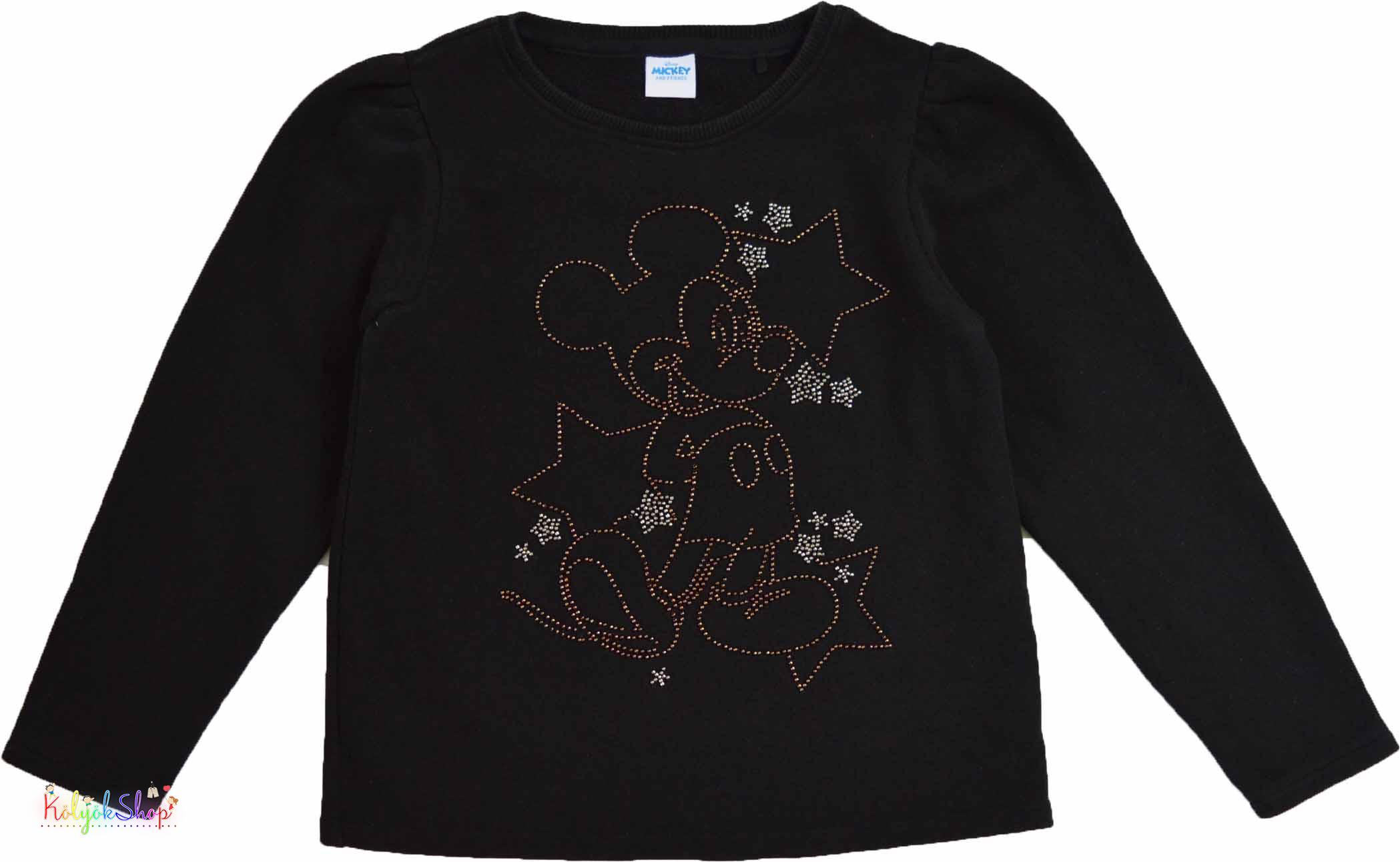 Next Mickey fekete pulóver 8év 3-Jó állapot