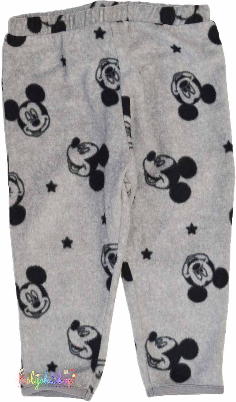 F&F Mickey mintás szürke polár nadrág 86 5-Újszerű
