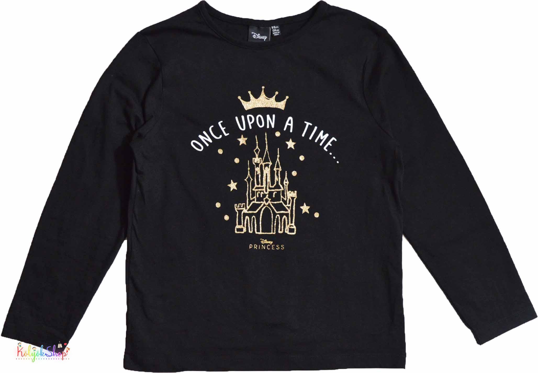Primark Disney fekete felső 8-9év 5-Újszerű