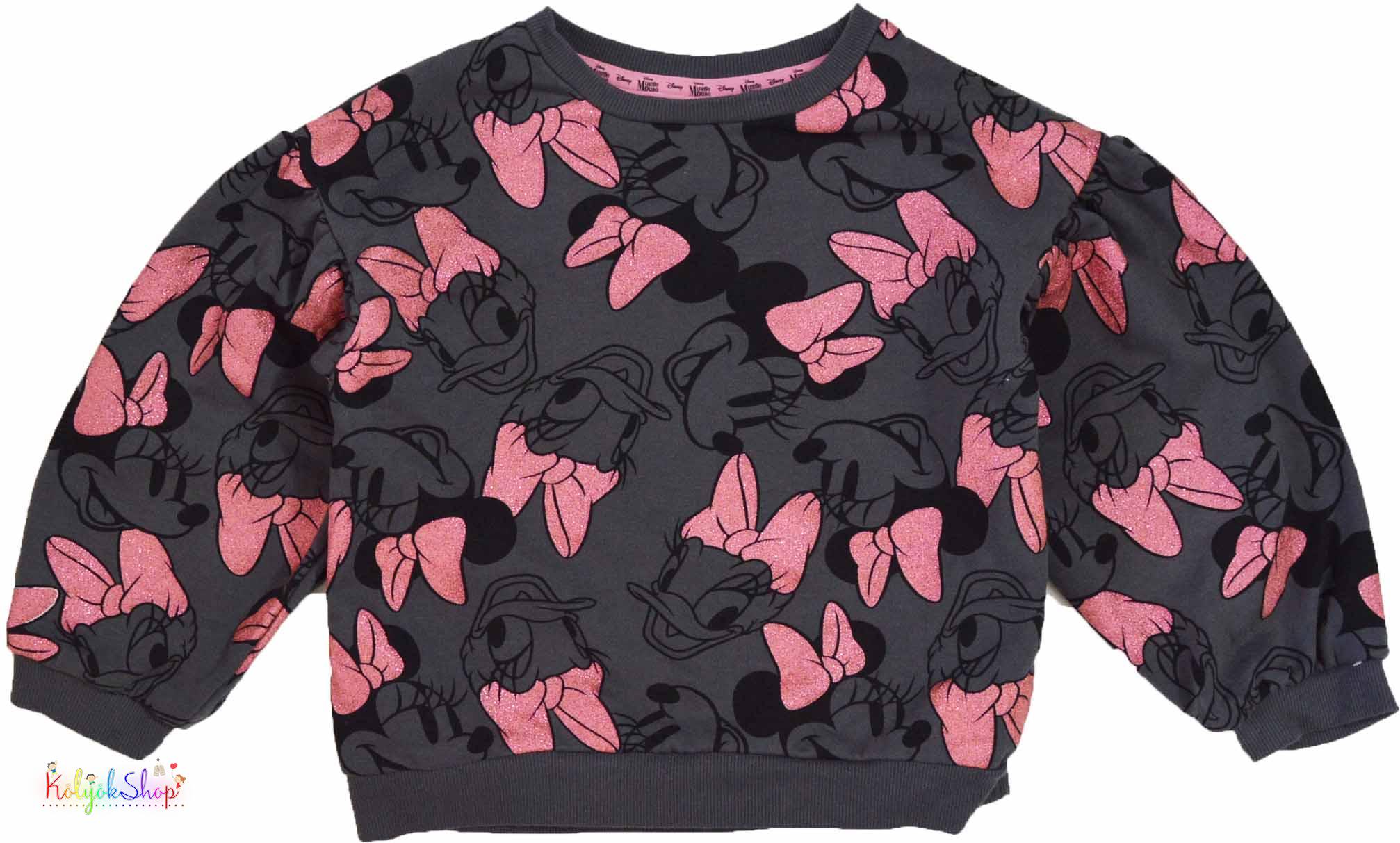 Primark Minnie mintás szürke pulóver 6-7év 5-Újszerű