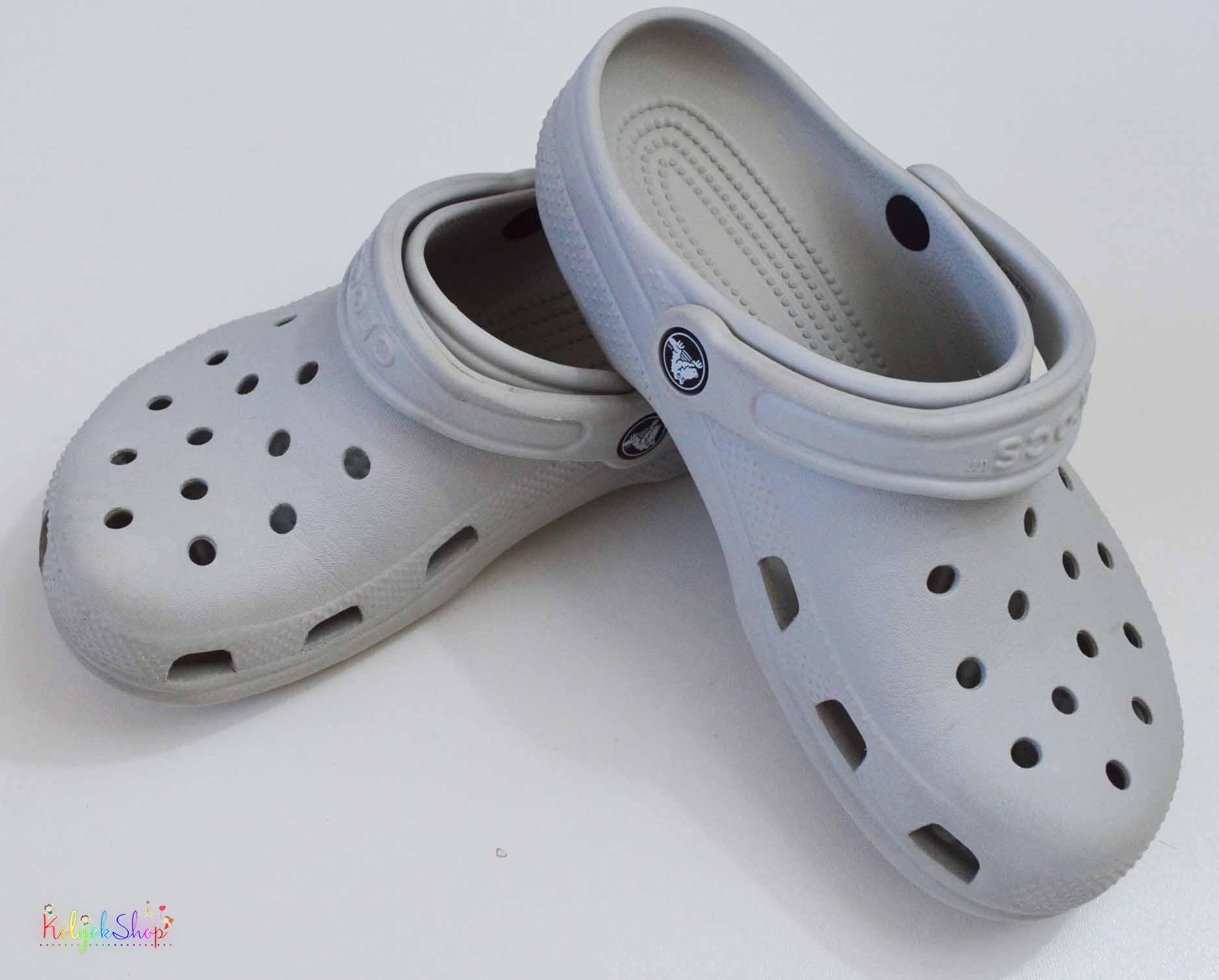 Crocs szürke papucs J4 35-36 Bth: 22cm 4-Hibátlan
