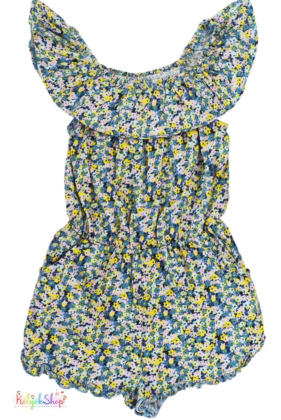 Next virág mintás kék playsuit 8év 4-Hibátlan