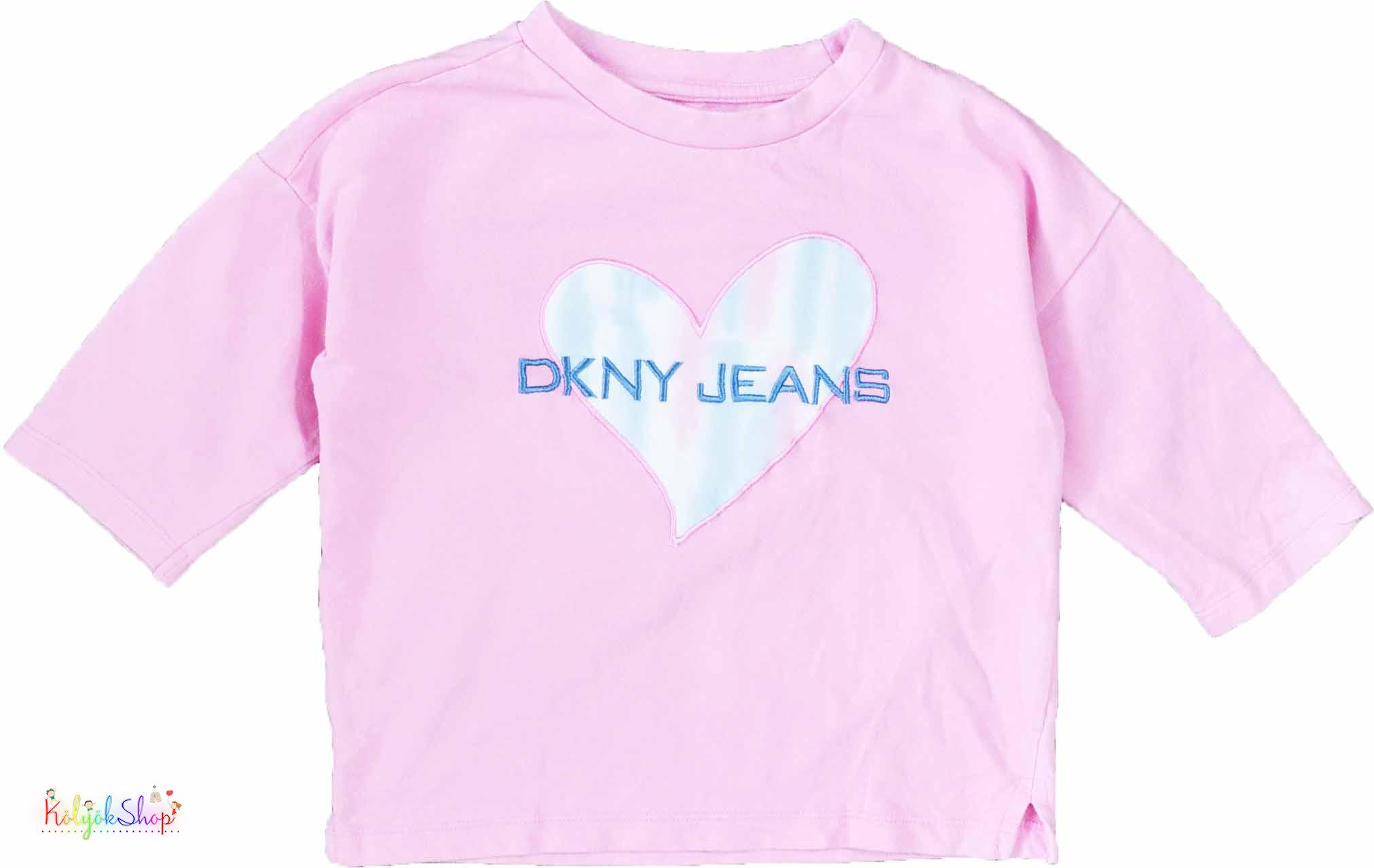 DKNY rózsaszín felső 5-6év 3-Jó állapot(halvány folt)