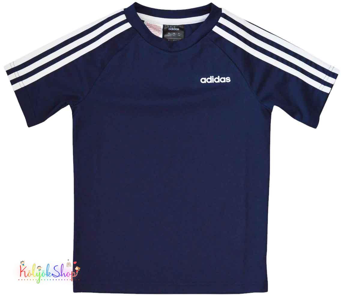 Adidas sötétkék sport felső 7-8év 5-Újszerű