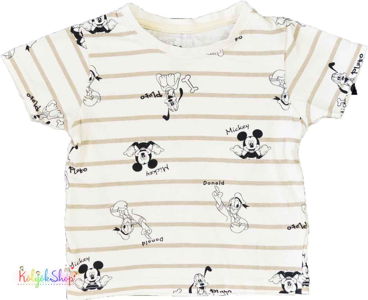 Primark Mickey mintás krém póló 86 4-Hibátlan