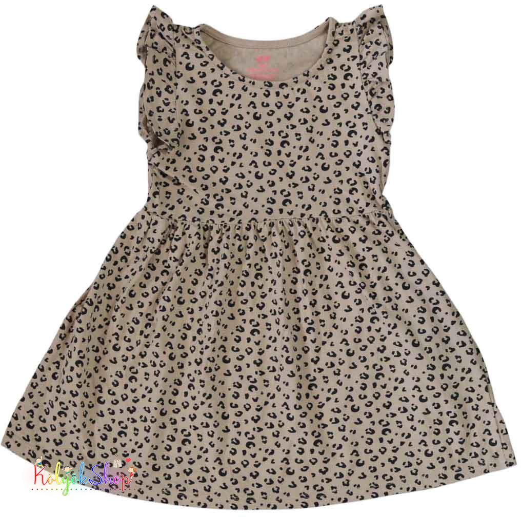 H&M leopárd mintás drapp ruha 2-4év 4-Hibátlan