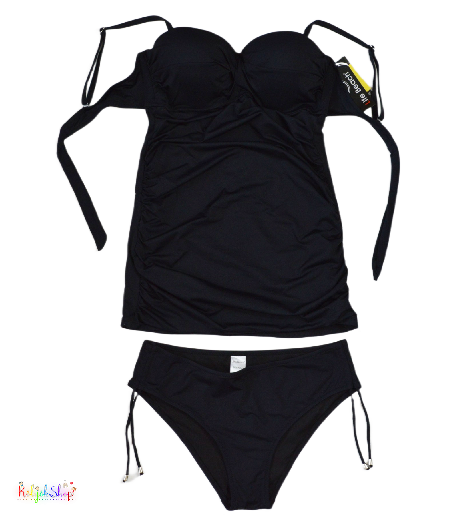 Life Beach fekete tankini XXL 6-Új
