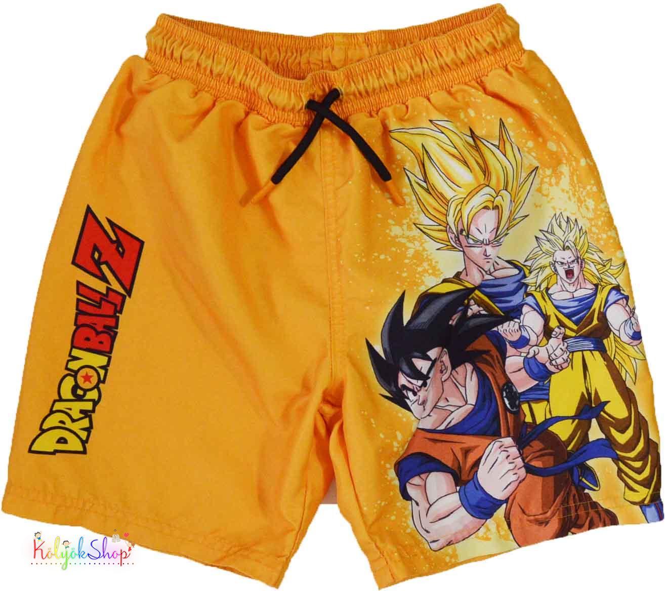 Primark Songoku narancs, belül hálós rövidnadrág 8-9év 4-Hibátlan