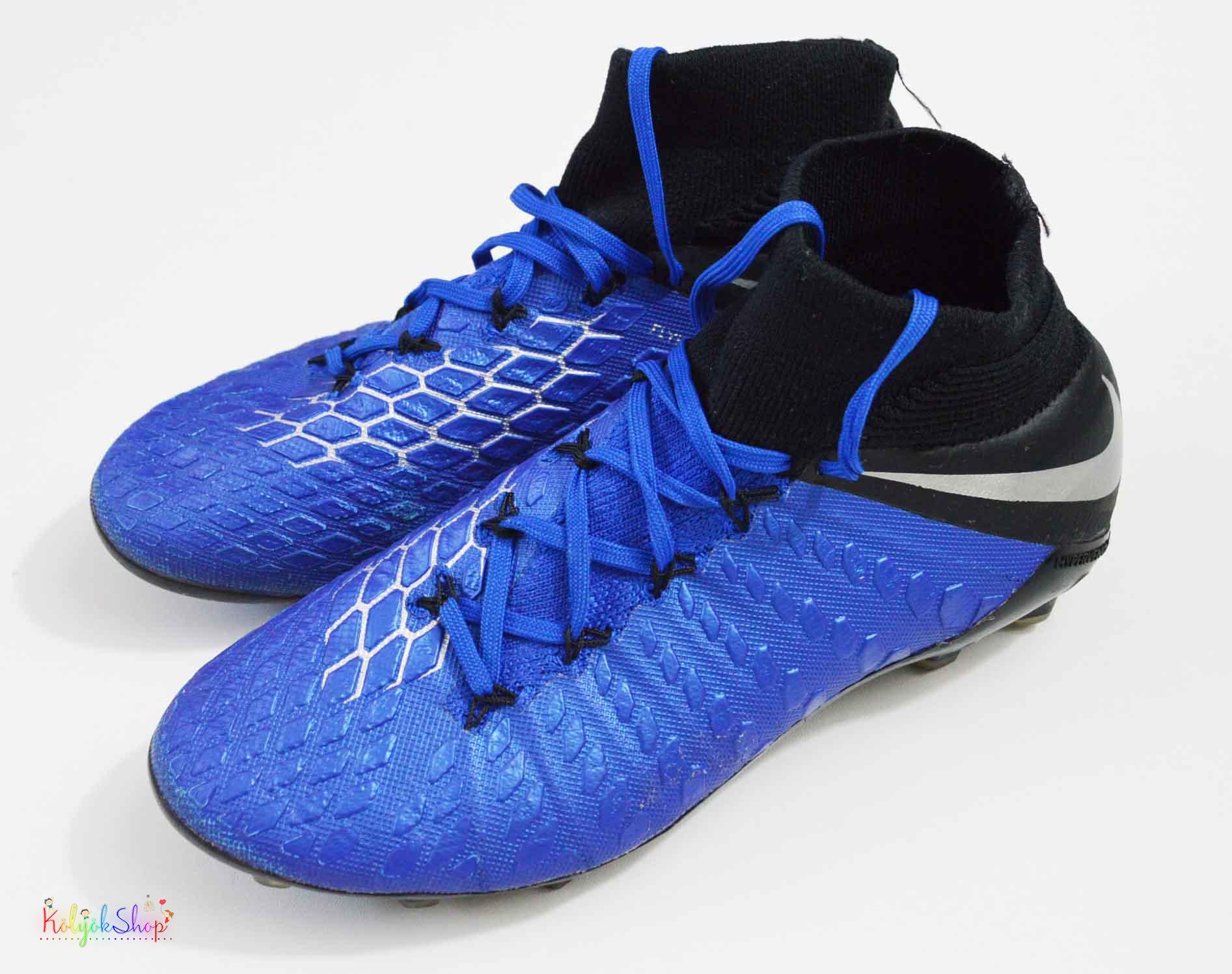 Nike kék stoplis focicipő 38 Bth: 22,5cm 4-Hibátlan(kopás a talpán)