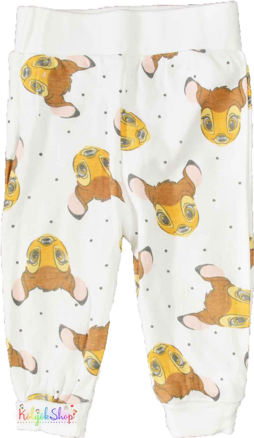 Disney Bambi mintás krém nadrág 68 4-Hbátlan