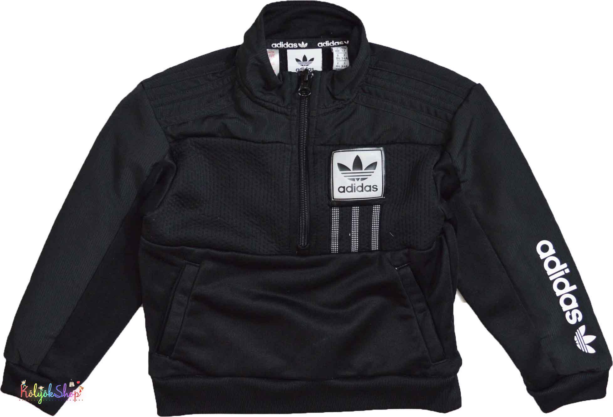 Adidas fekete pulóver 3-4év 3-Jó állapot