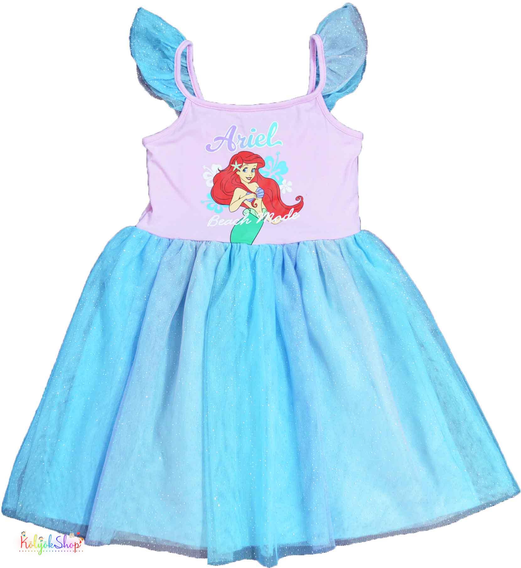 Disney Ariel rózsaszín-kék tüllös ruha 5-6év 5-Újszerű