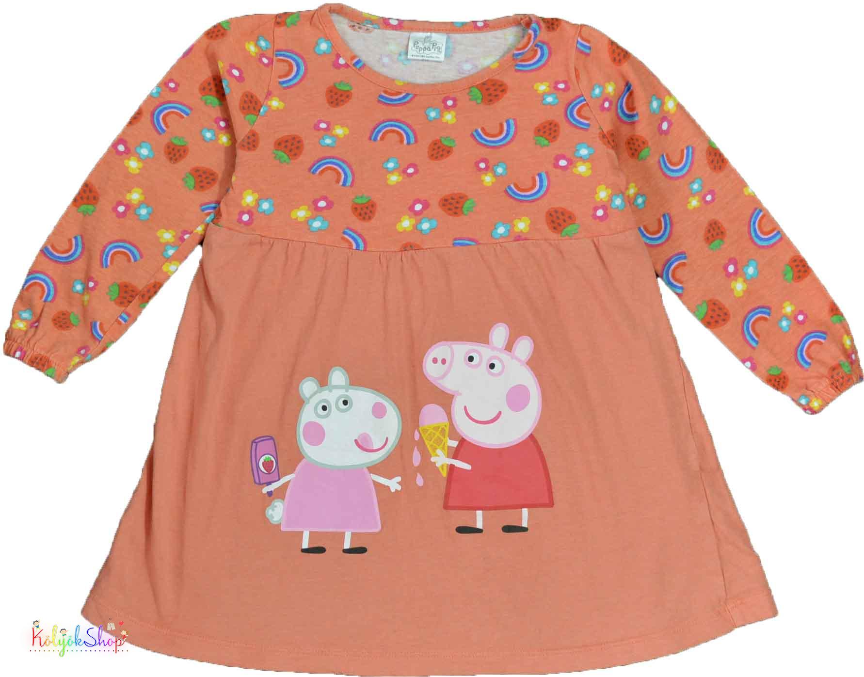 Peppa narancs ruha 2-3év 3-Jó állapot