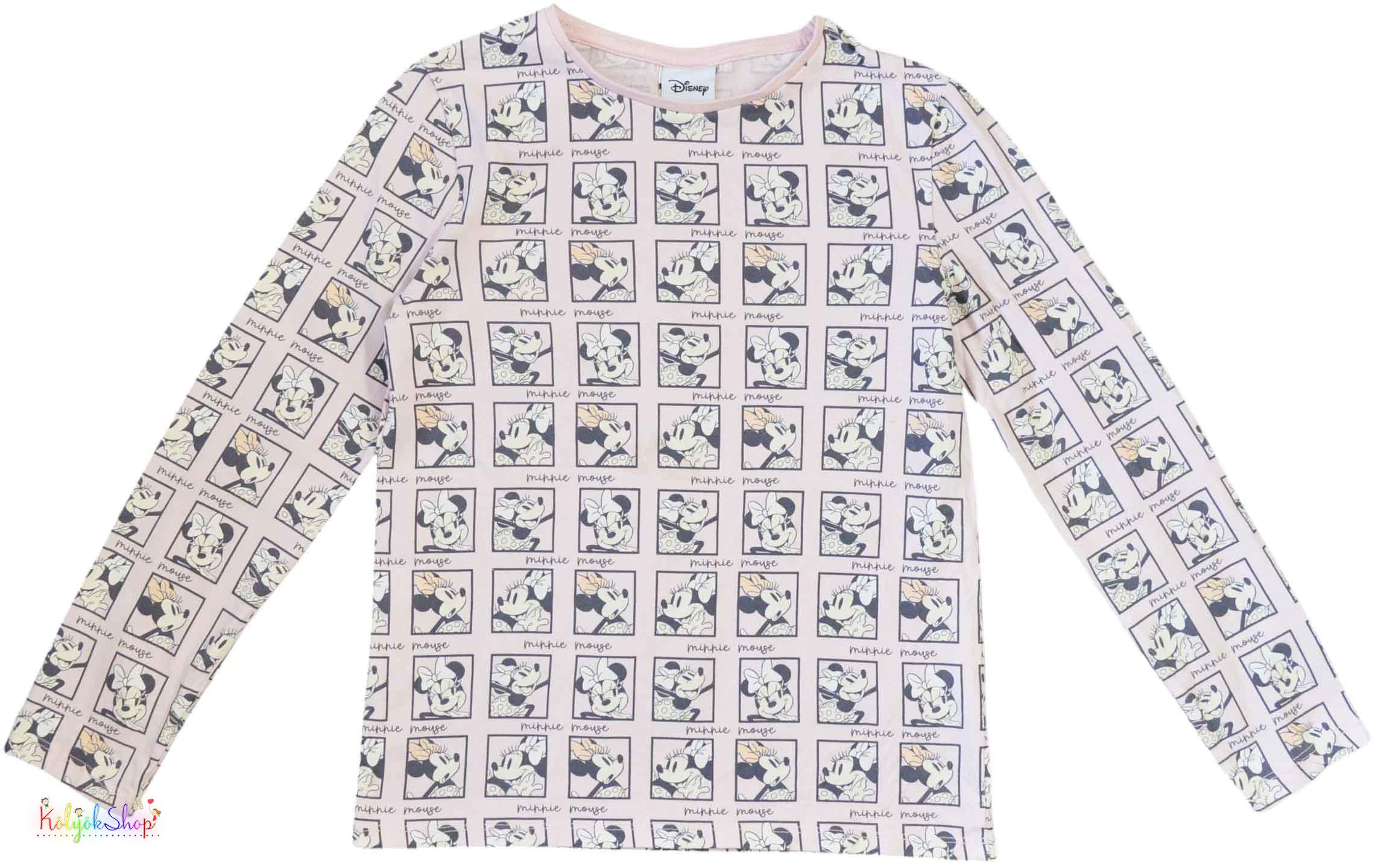 F&F minnie mintás rózsaszín felső 9-10év 4-Hibátlan