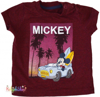 Disney Mickey bordó póló 68 4-Hibátlan