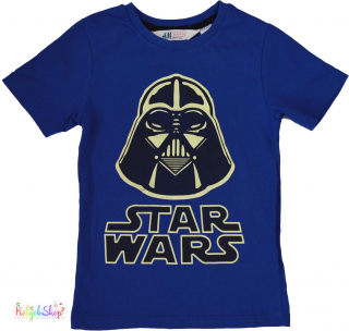H&M Star Wars fluoreszkáló kék póló 2-4év 4-Hibátlan