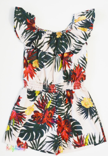 River Island virág mintás drapp playsuit 5-6év 4-Hibátlan