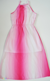 Miss e-vie rózsaszín-fehér muszlin ruha 9év 4-Hibátlan