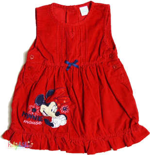 Disney Minnie piros bársony ruha 74 4-Hibátlan
