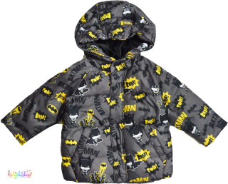 Zara Batman mintás szürke, belül polár téli kabát 86 4-Hibátlan(szlhúzás)