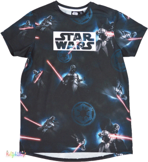 Primark Star Wars mintás fekete póló 12-13év 4-Hibátlan