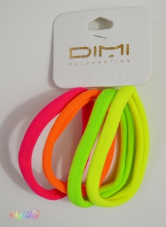 Színes nagy méretű hajgumi 4db-os szett 10cm