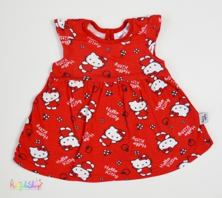 Hello Kitty mintás piros ruha 62 4-Hibátlan