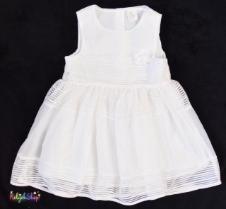 H&M 3D virágos fehér ruha 86 4-Hibátlan