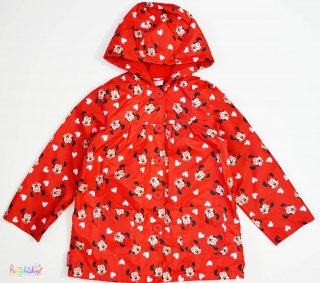 Disney Minnie mintás piros, belül csak polár kabát 7-8év 4-Hibátlan