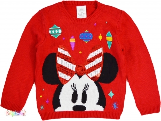 Disney Minnie piros kötött pulóver 5-6év 5-Újszerű