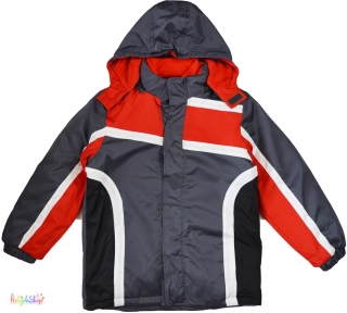 Northpoint szürke-piros kabát 10-12év 5-Újszerű