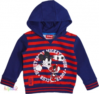 Disney Mickey kék csíkos pulóver 86 3-Jó állapot