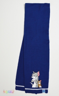 Puma Tom&Jerry kék kötött sál 120*18cm 4-Hibátlan