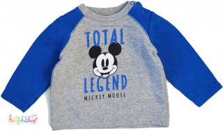 Disney Mickey kék-szürke pulóver 62-68 4-Hibátlan