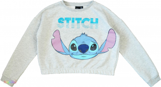 Primark Stitch szürke rövidebb derekú pulóver 11-12év 4-Hibátlan