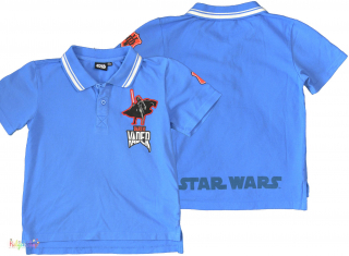 Star Wars kék ingpóló 8év 4-Hibátlan