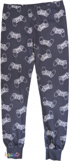 George Playstation mintás szürke pizsi nadrág 7-8év 5-Újszerű