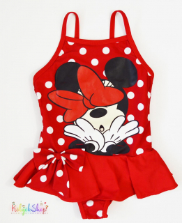 Disney Minnie piros fürdőruha 2-3év 4-Hibátlan