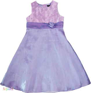 F&F lila szatén ruha 5-6év 4-Hibátlan(kis szálhúzás)