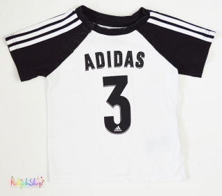 Adidas fekete-fehér póló 86 4-Hibtálan(pici folt)