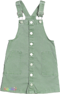 H&M khaki farmer kantáros ruha 5-6év 4-Hibátlan(kis folt)